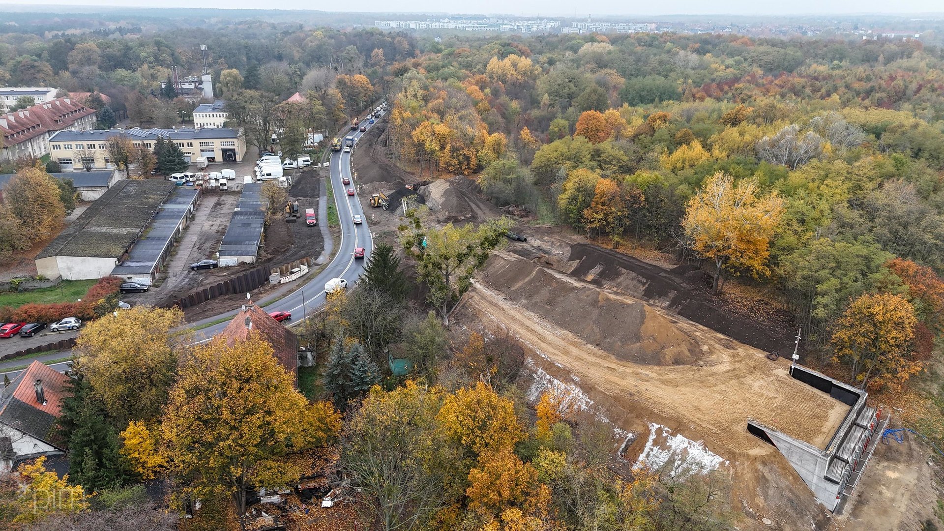 Zdjęcie z budowy wiaduktu, który powstanie przy ulicy Golęcińskiej