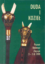 okładka publikacji Duda i kozieł : III Wielkopolskie Spotkania Budowniczych Dud i Kozłów = The Third Wielkopolska Meeting of the Bagpipes and GOAT Builders