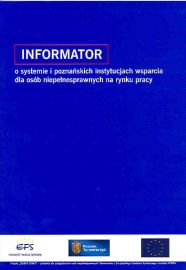 okładka publikacji Informator o systemie i poznańskich instytucjach wsparcia dla osób niepełnosprawnych na rynku pracy