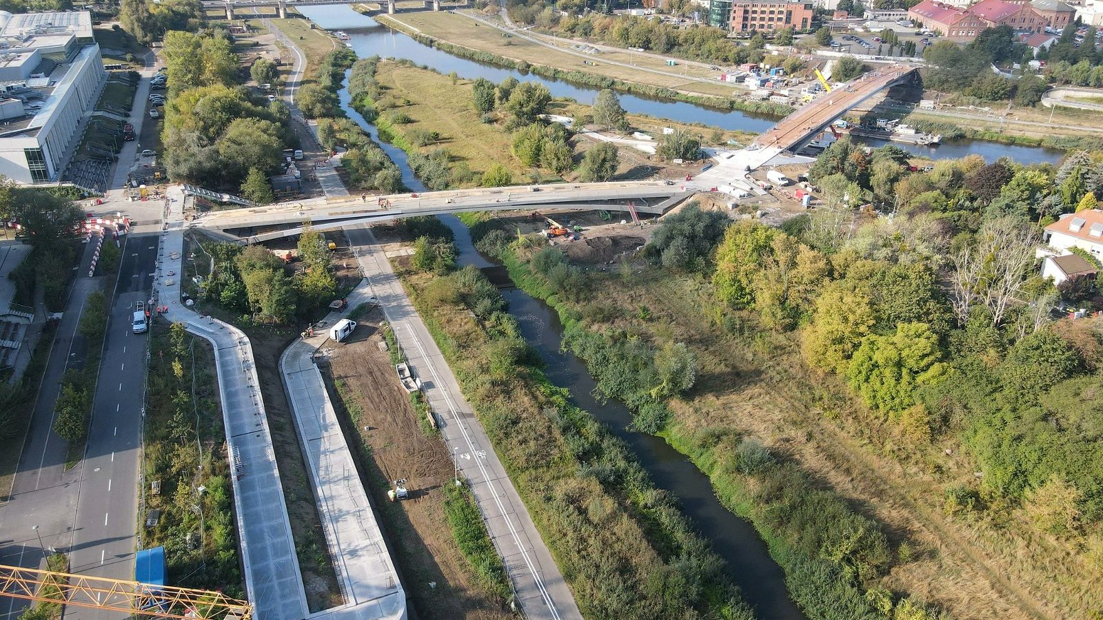 Galeria zdjęć prac przy budowie mostów Berdychowskich