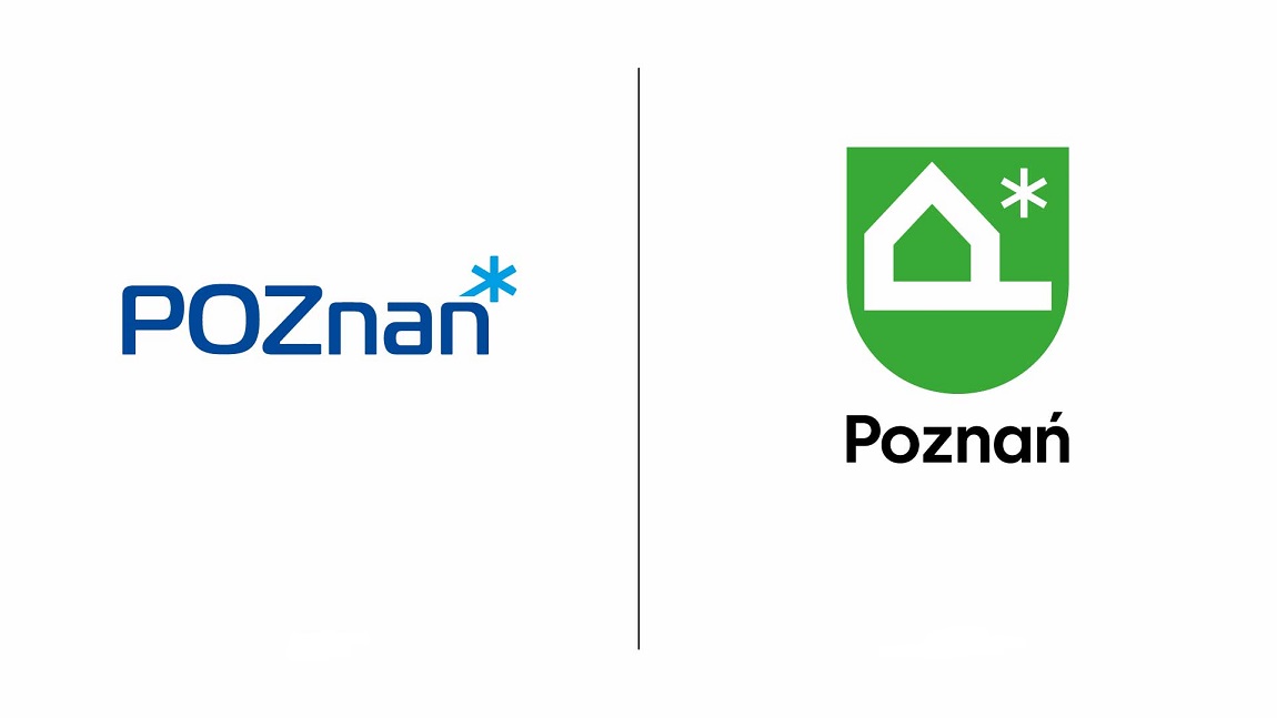 po lewej stronie logotyp "Poznań z gwiazdką", po prawek logoty z "przewrócownym P" - grafika artykułu