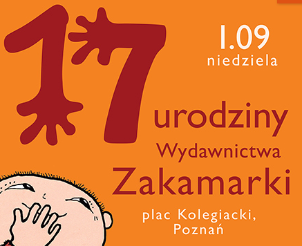 Plakat, rysunek liczby 17, która przypomina ręce, w lewym dolnym rogu główa dziecka, z boku napisy informujące o wydarzeniu. - grafika artykułu