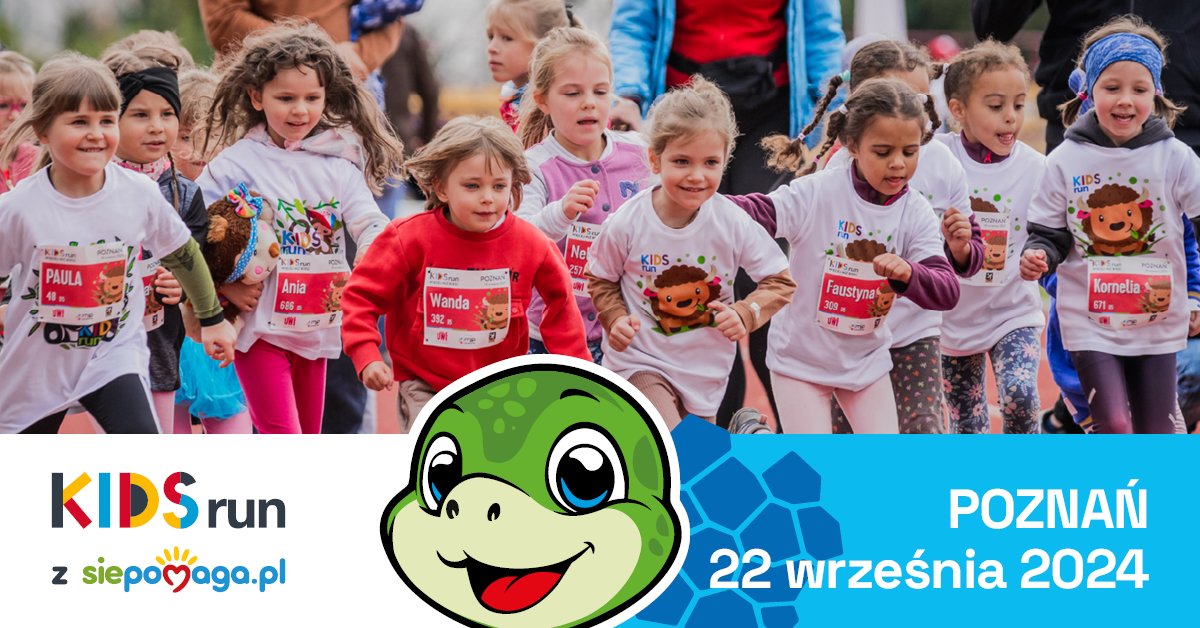 Zdjęcie dzieci startujących w biegu Kidsrun. - grafika artykułu