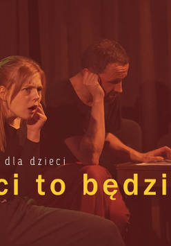Zdjęcie aktorów grających w spektaklu.