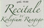 Koncert: Jacek Kortus - Recitale w Kolegium Rungego