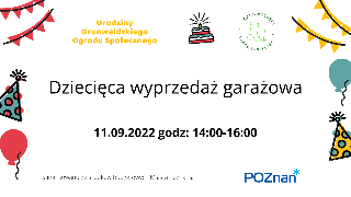 Dziecięca wyprzedaż garażowa