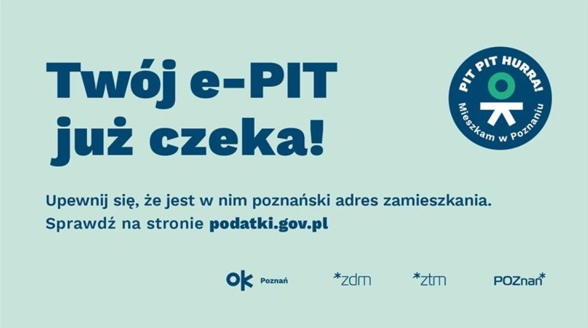 Grafika, na zielonym tle napis: Twój e-PIT już czeka! - grafika artykułu