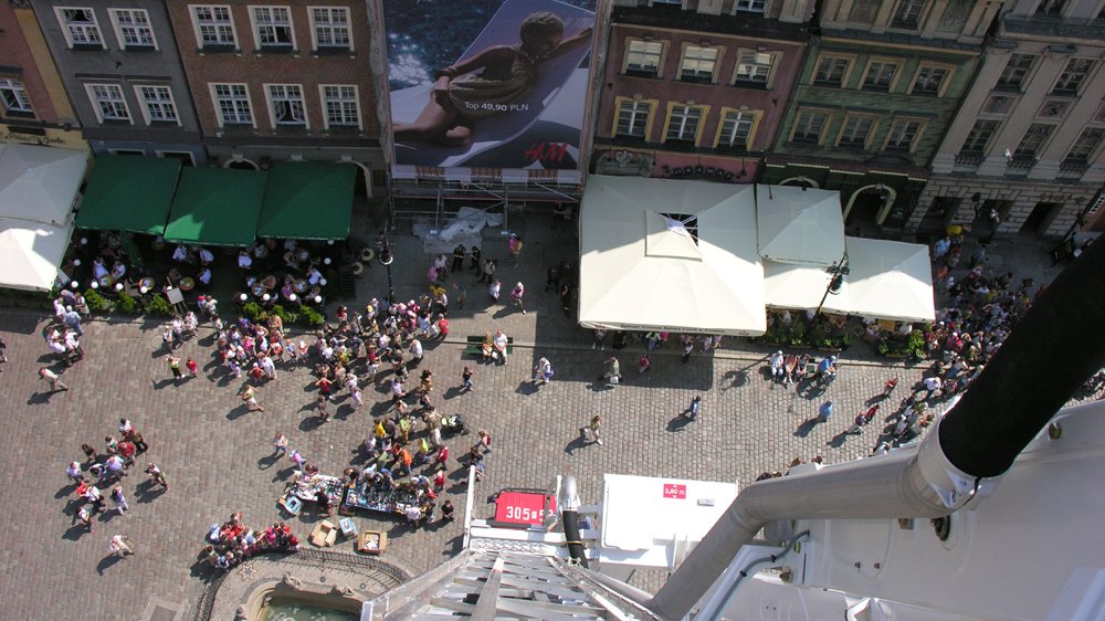 Widok z kosza na Stary Rynek. Fot. D. Jackowski POZSERWIS