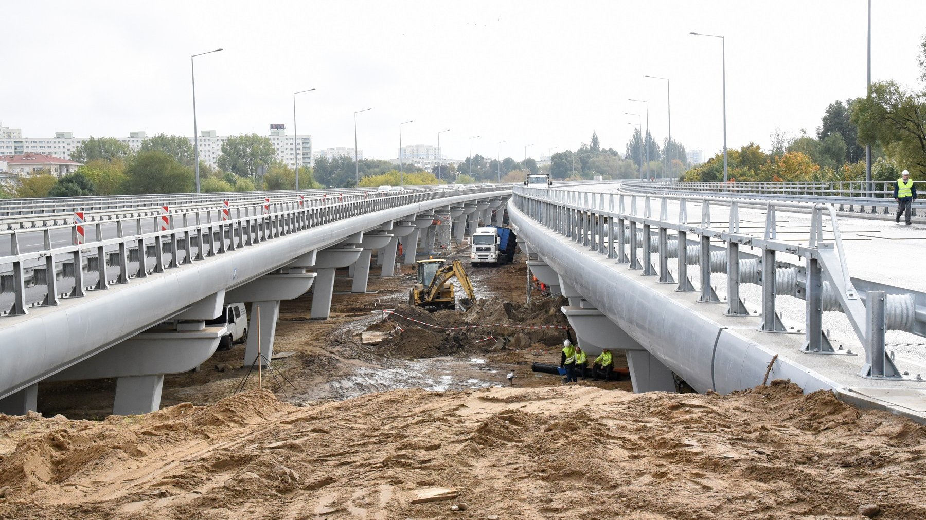 Kierowcy będą mogli pojechać wyremontowaną nitką Estakady Katowickiej jeszcze w październiku