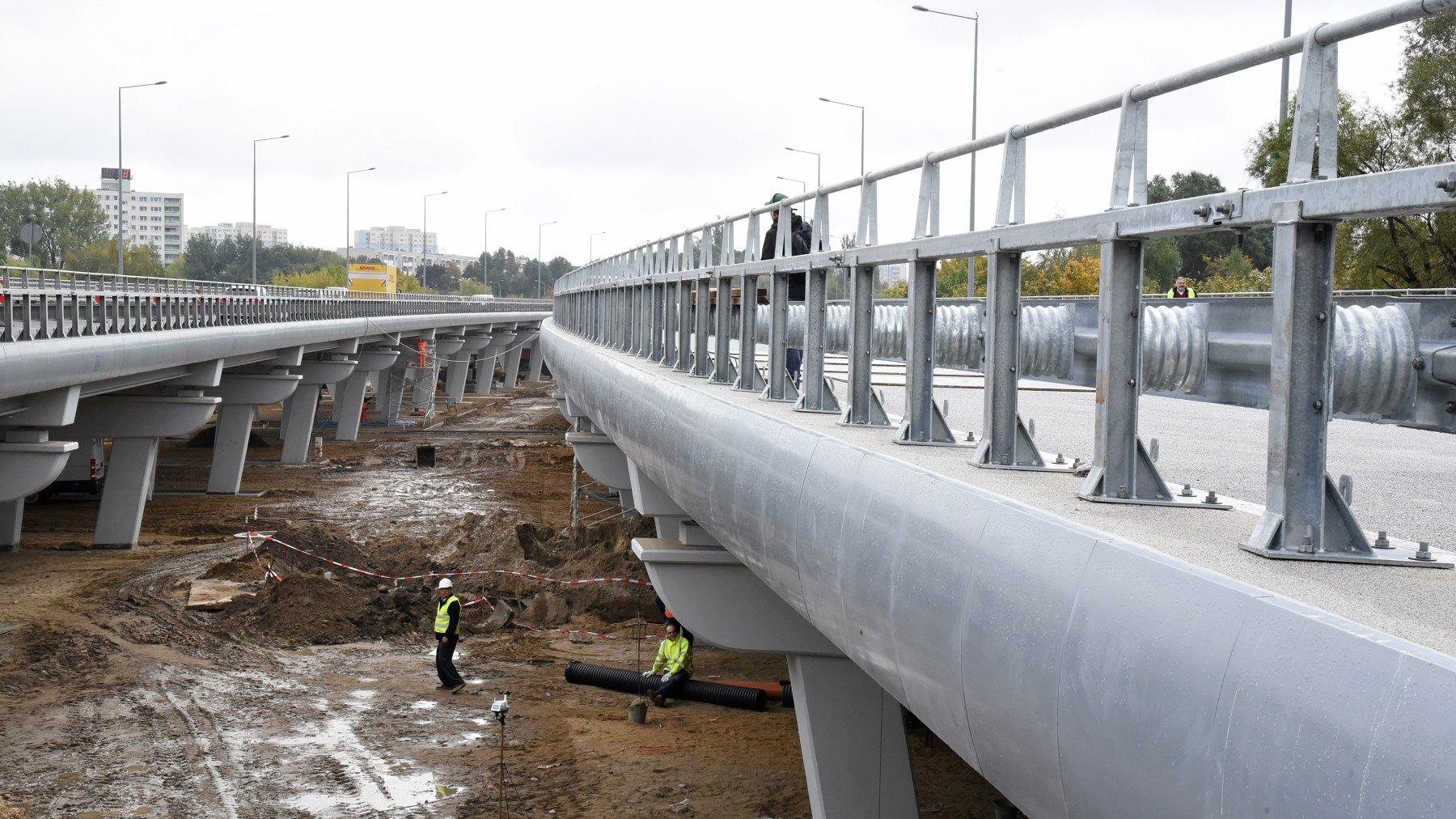 Kierowcy będą mogli pojechać wyremontowaną nitką Estakady Katowickiej jeszcze w październiku