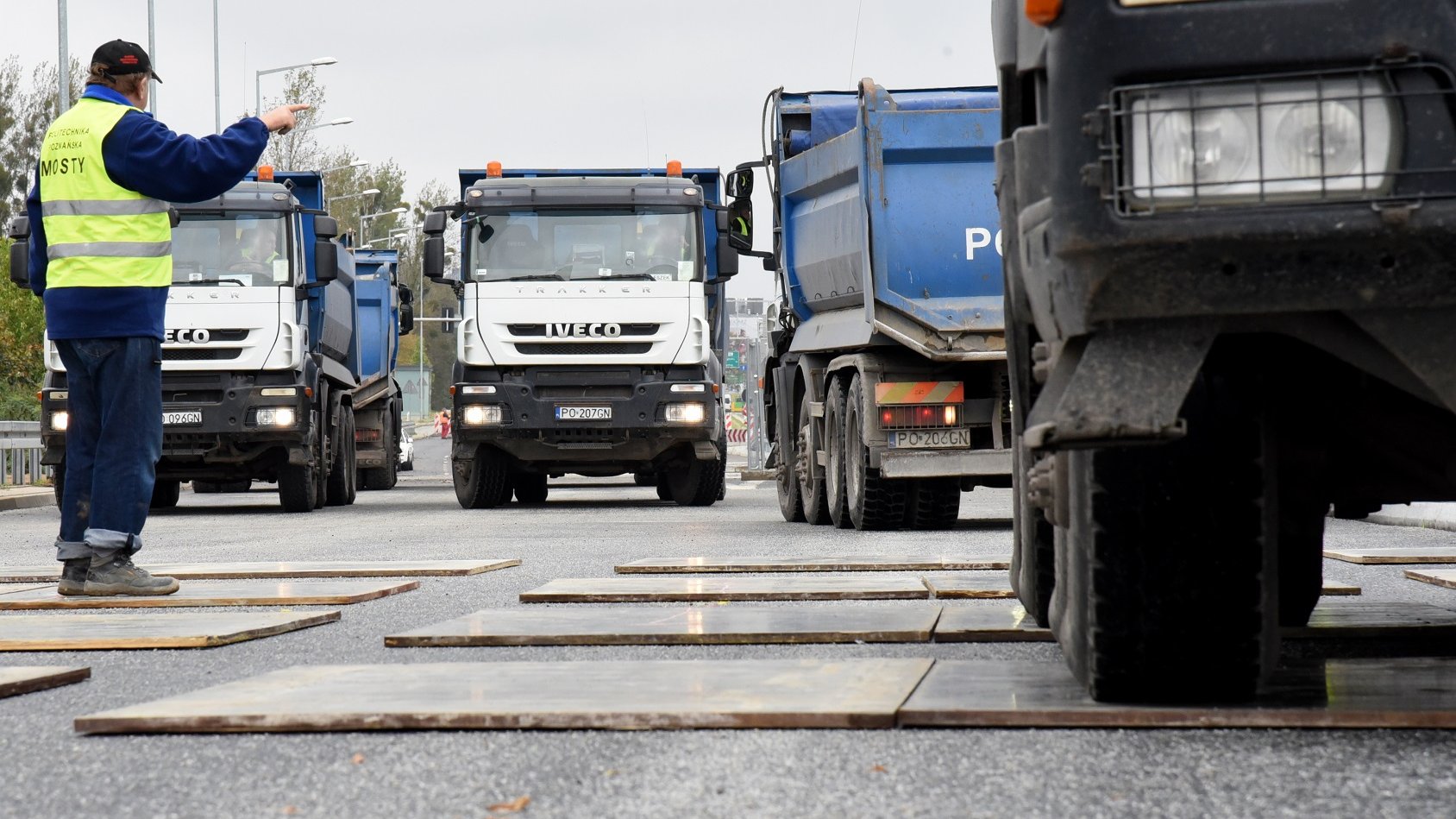 Próby obciążeniowe na Estakadzie Katowickiej