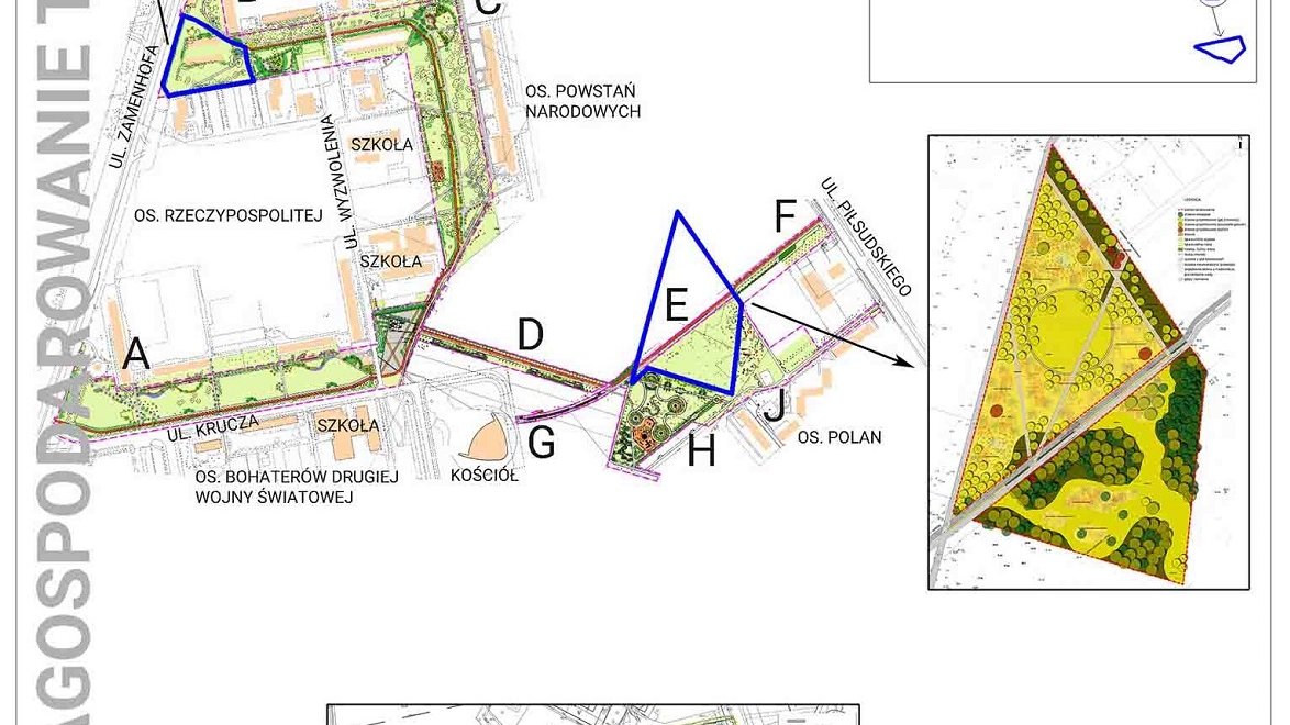 Zagospodarowany teren Parku Rataje