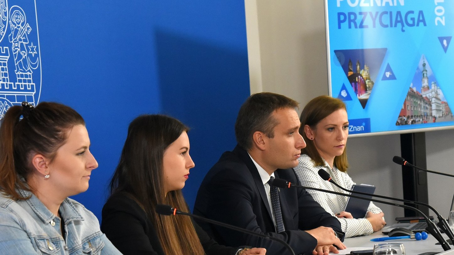 Konferencja prasowa na temat kampanii "Poznań przyciąga"