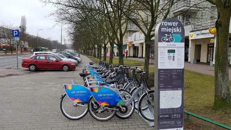 Na Winiarach i Winogradach można korzystać z 12 stacji Poznańskiego Roweru Miejskiego