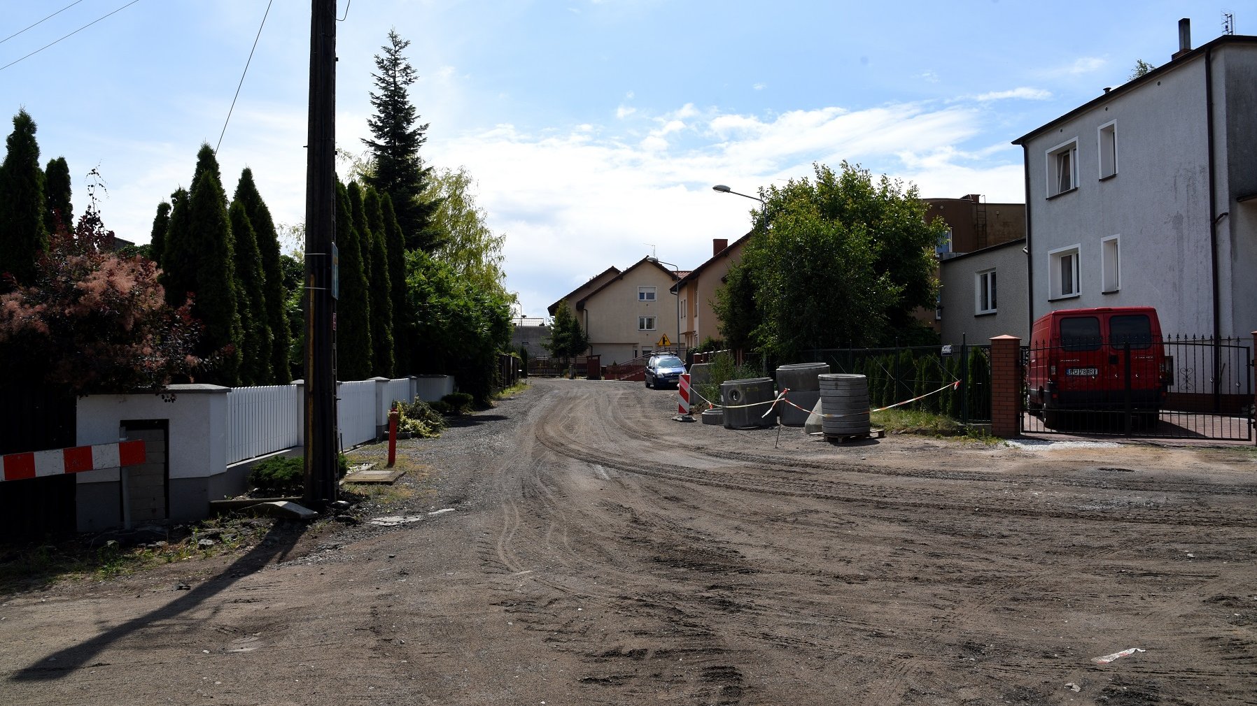 Trwają prace przy budowie ulicy Łebskiej i przyległych do niej Kociewskiej, Żukowskiej oraz Łagowskiej.