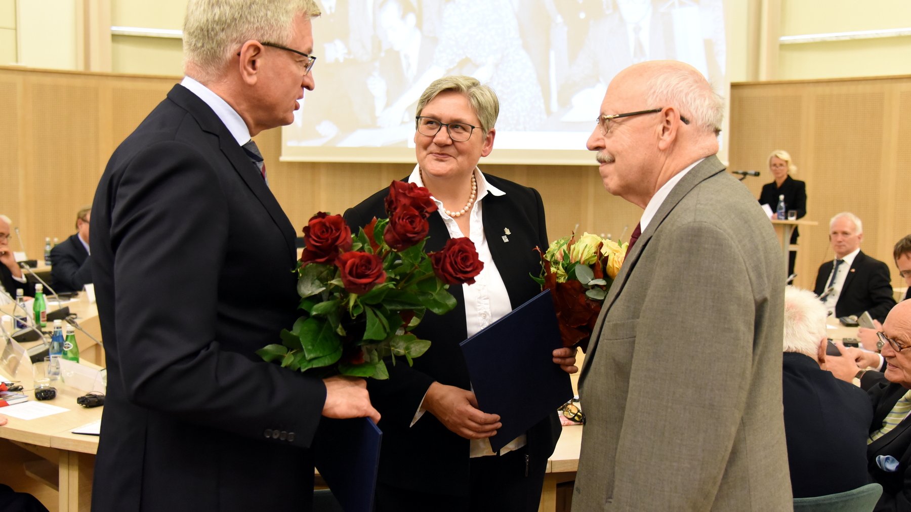 Tak wyglądało spotkanie z okazji jubileusz 40-lecia współpracy pomiędzy miastami.