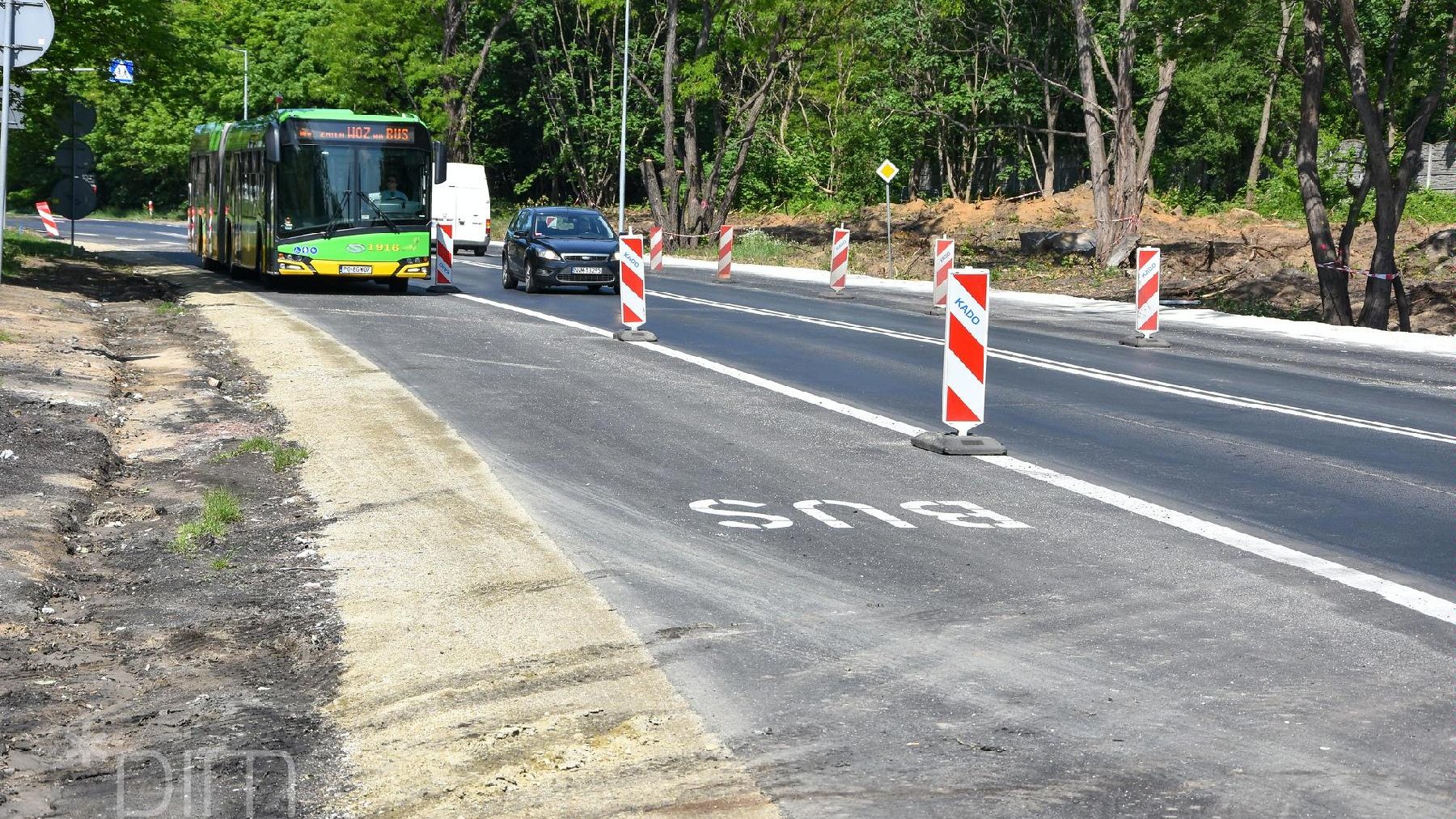 Autobusy będą mogły się poruszać po stworzonych specjalnie buspasach m.in. na ul. Lechickiej