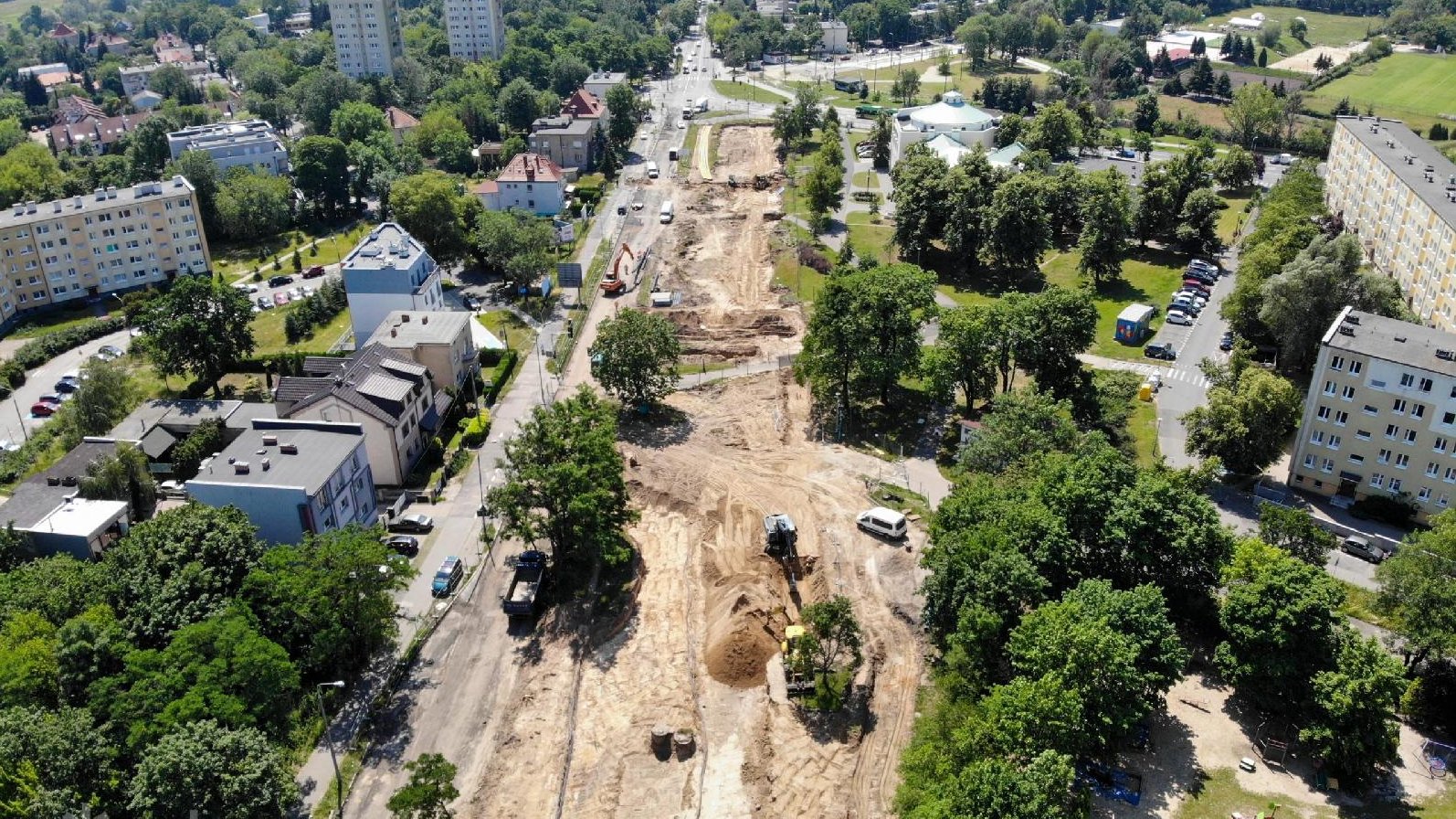 Prace związane z budową nowej trasy tramwajowej na Naramowice postępują i obejmują coraz większy obszar