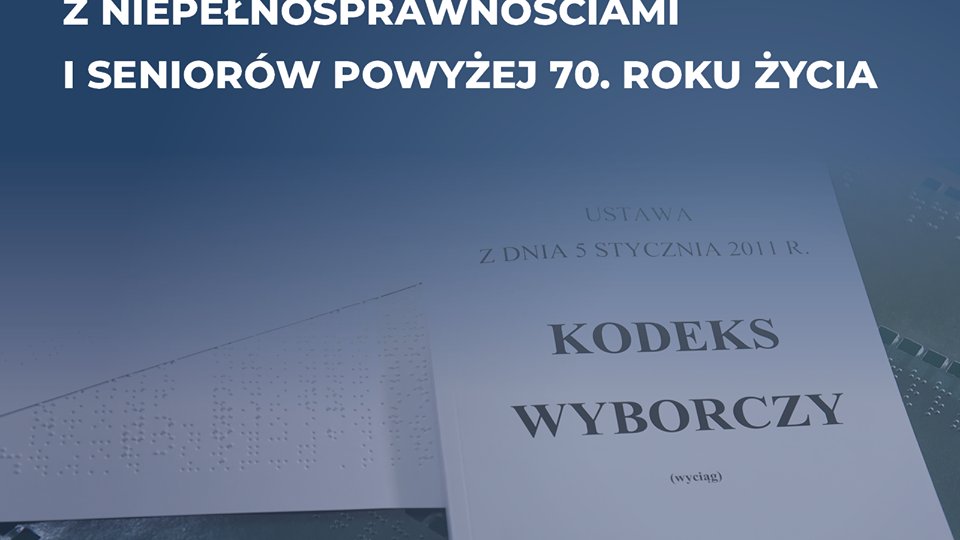 W dniu ponownego głosowania na terenie Poznania działać będą 132 lokale wyborcze dostosowane do potrzeb osób z niepełnosprawnościami.