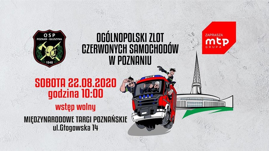 Plakat zlotu, fot. FB/Ogólnopolski Zlot Czerwonych Samochodów w Poznaniu