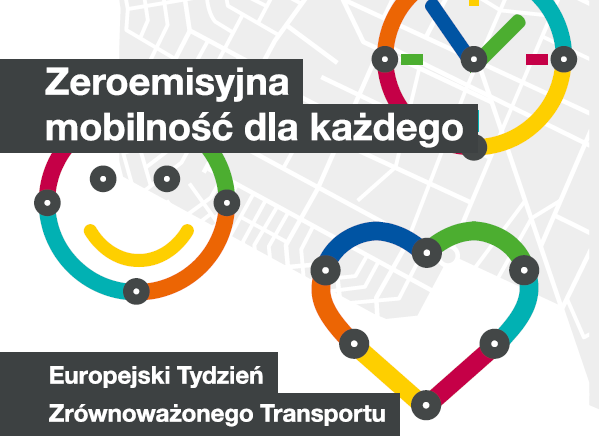 fragment plakatów Europejskiego Tygodnia Zrównoważonego Transportu w 2020 roku - grafika artykułu