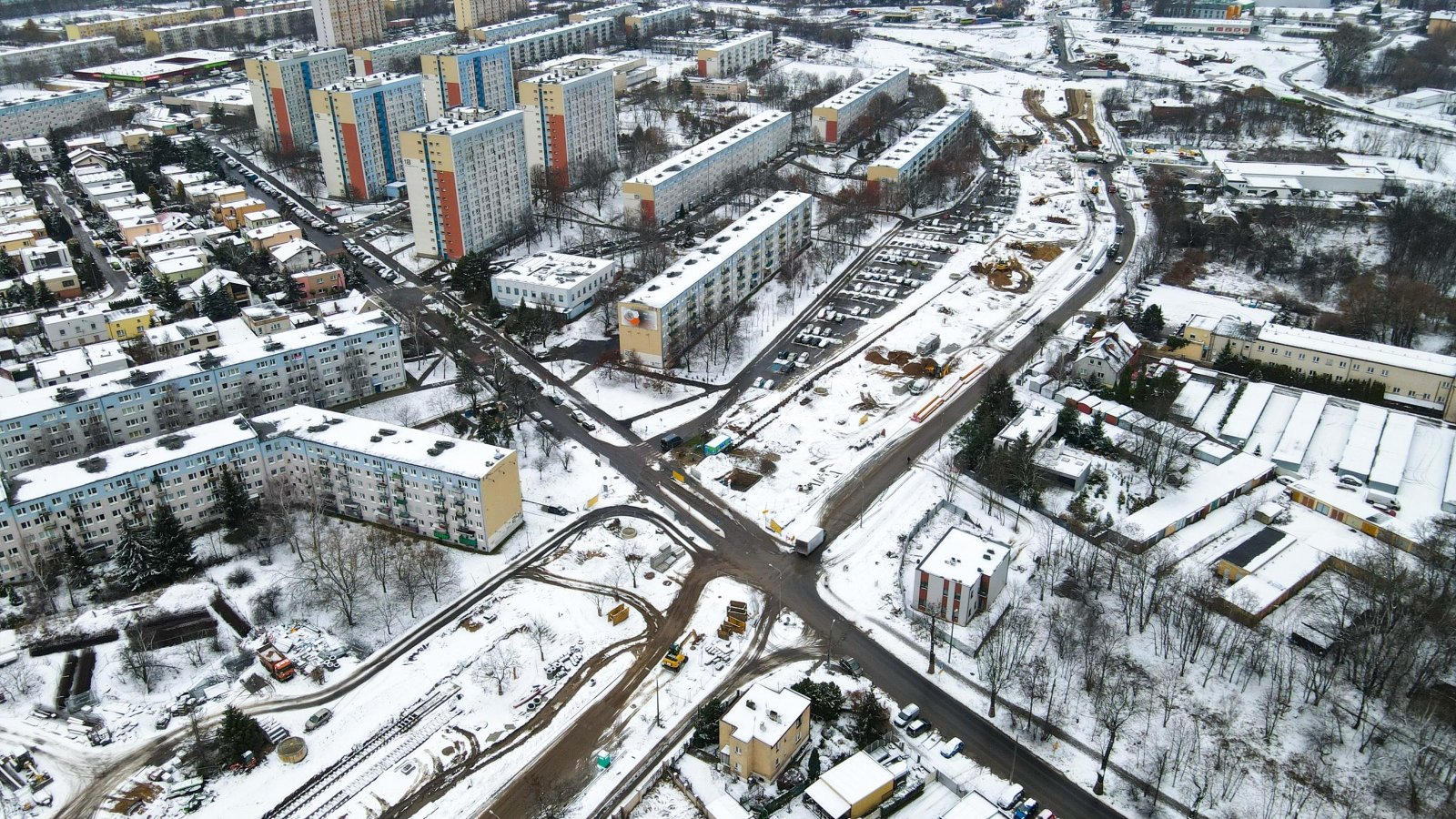 Galeria zdjęć z budowy trasy i układu drogowego na Naramowice