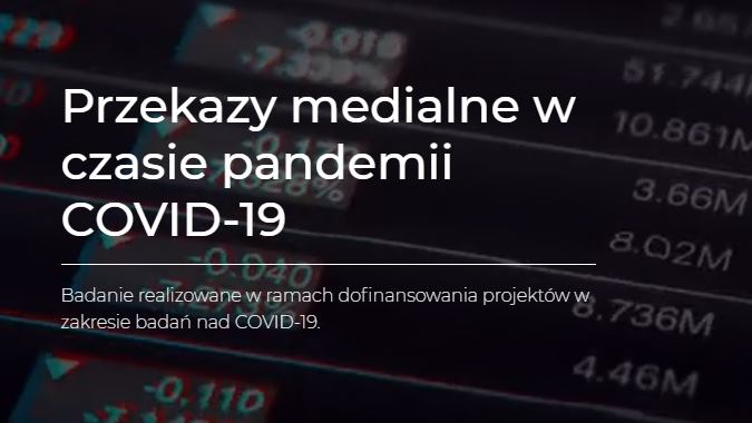 Grafika z nazwą badania, w tle zdjęcie: tabela giełdowa z liczbami