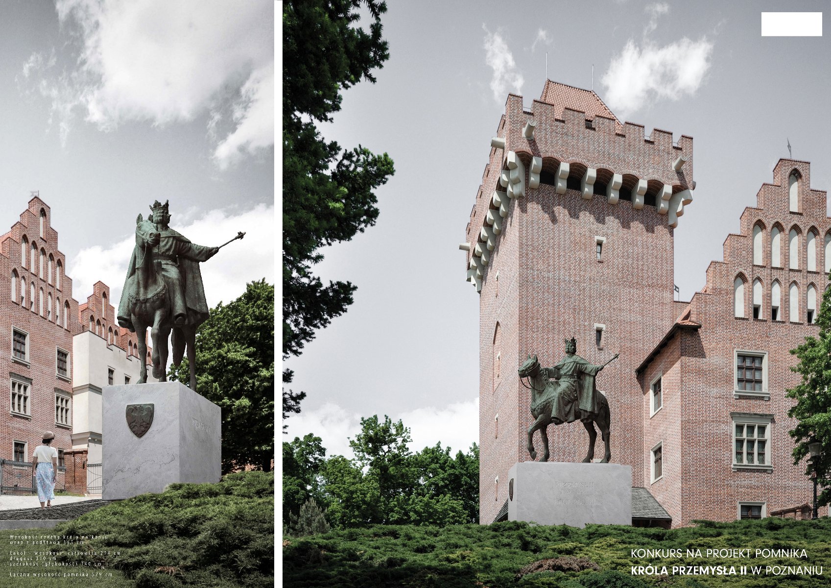Galeria zdjęć przedstawia projekt pomnika autorstwa Stanisława Szwechowicza. - grafika artykułu