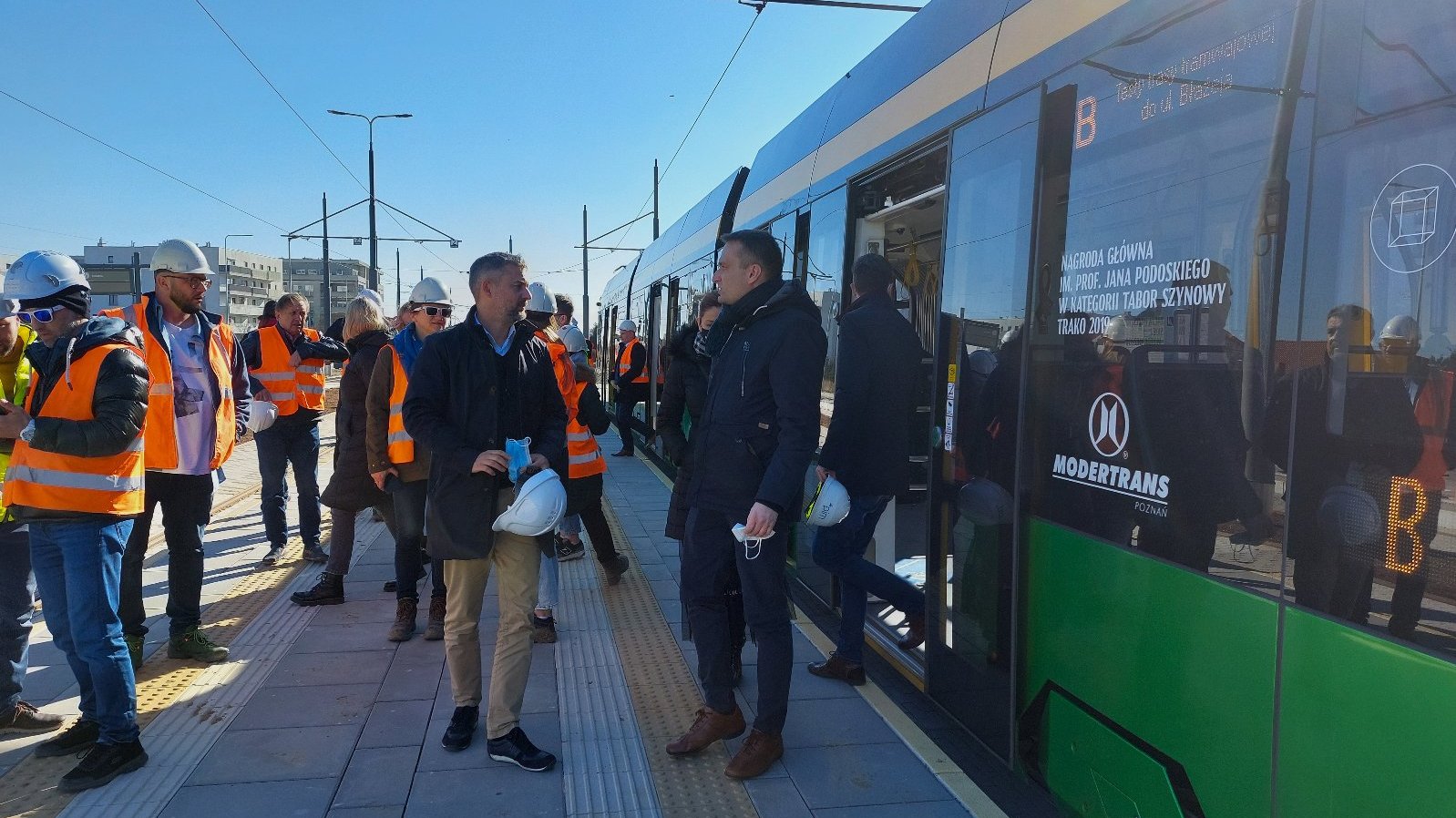 Galeria zdjęć z testów na trasie tramwajowej na Naramowice