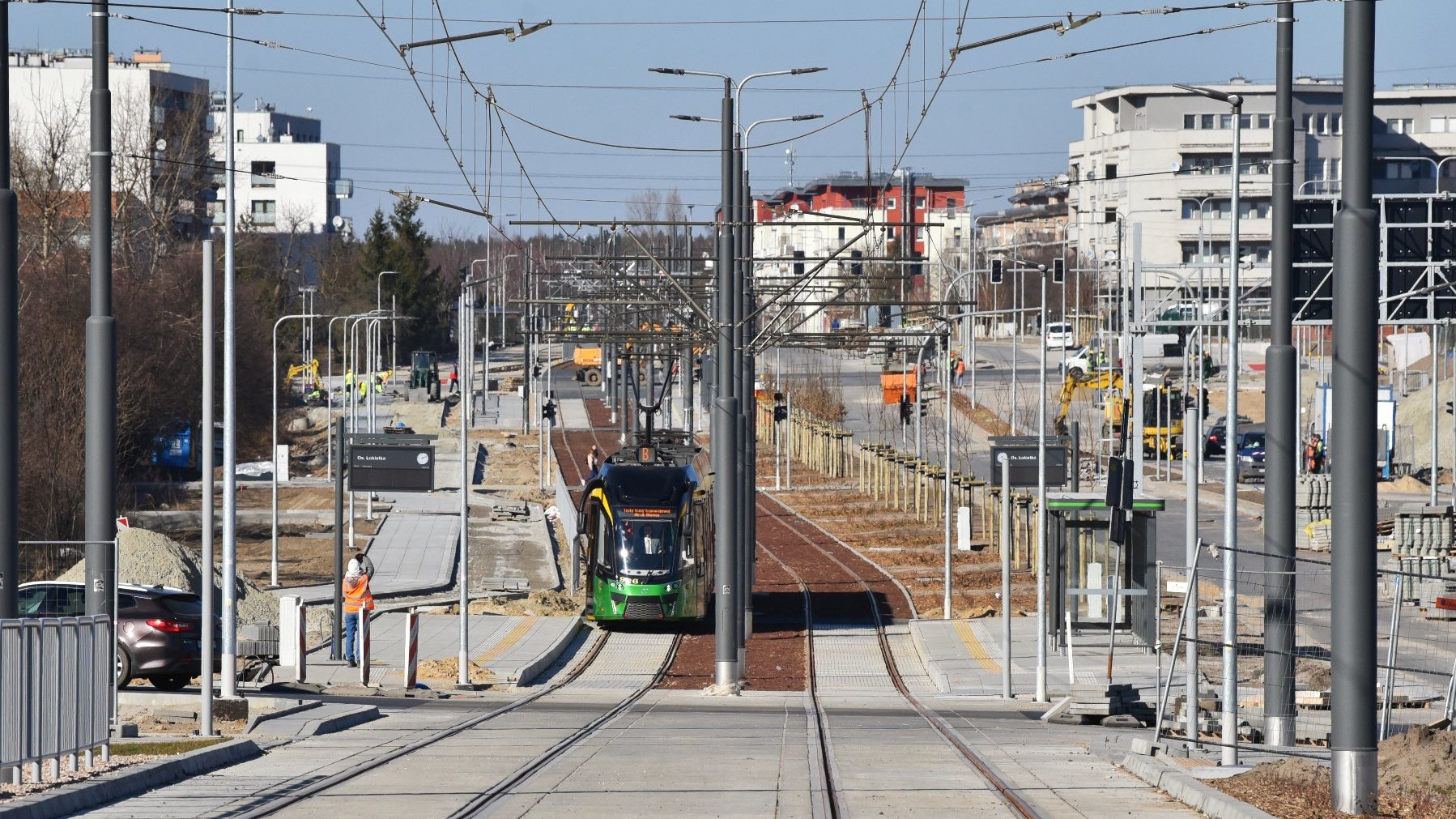 Galeria zdjęć z testów na trasie tramwajowej na Naramowice