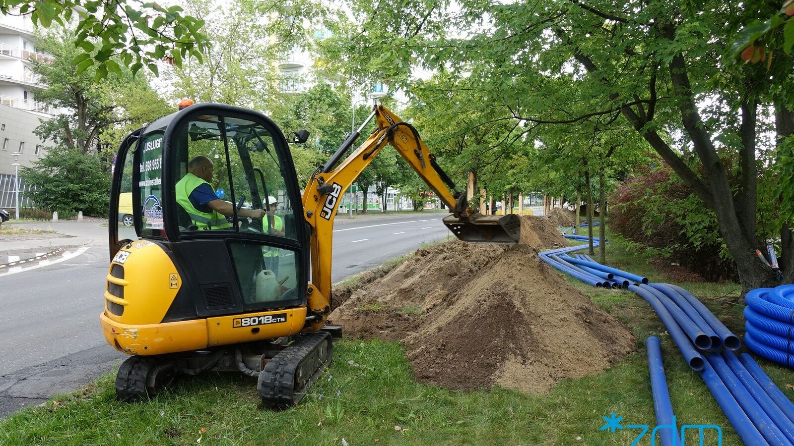 Galeria zdjęć z budowy sygnalizacji świetlnej przy ul. Chartowo