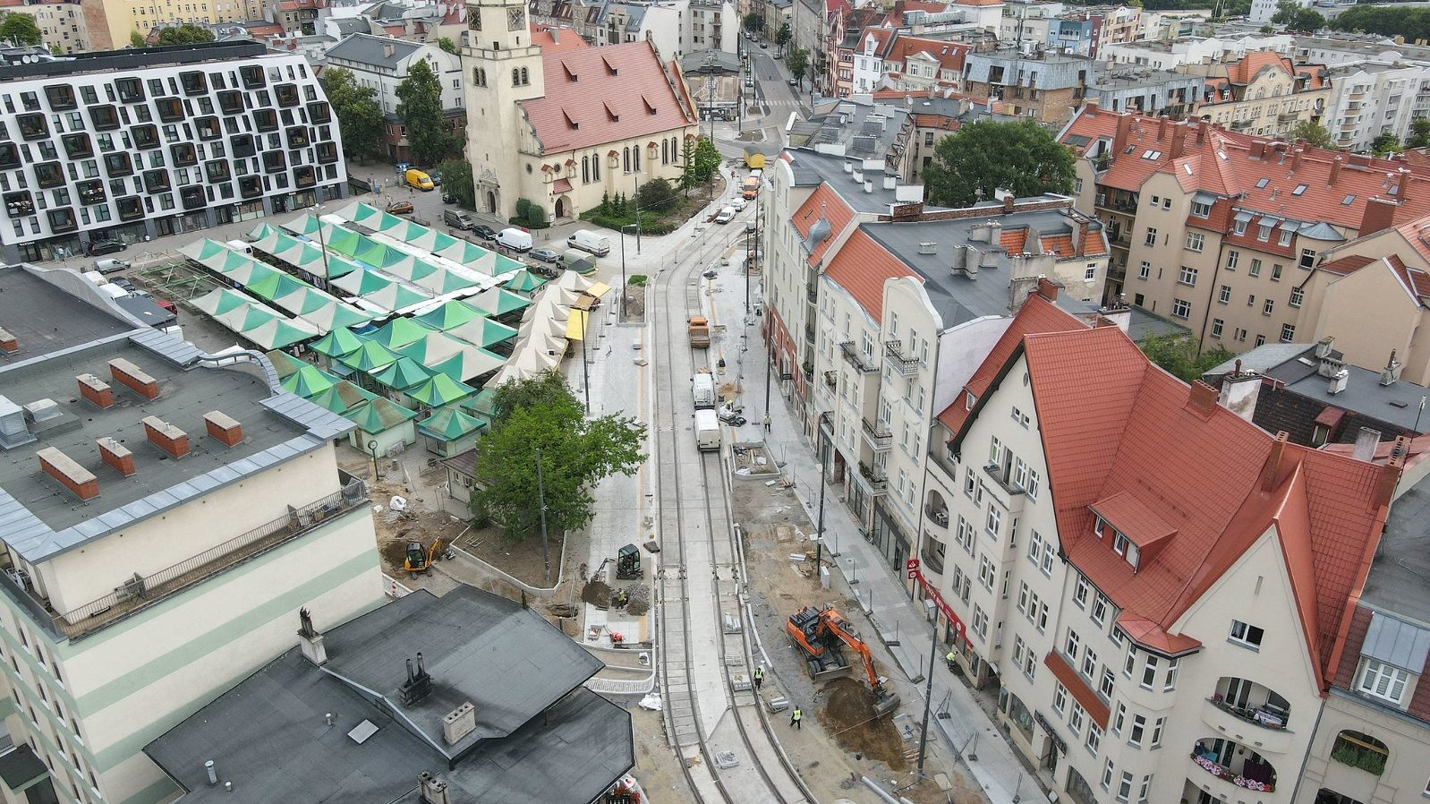 Galeria zdjęć z placu budowy na ul. 28 Czerwca 1956 r.