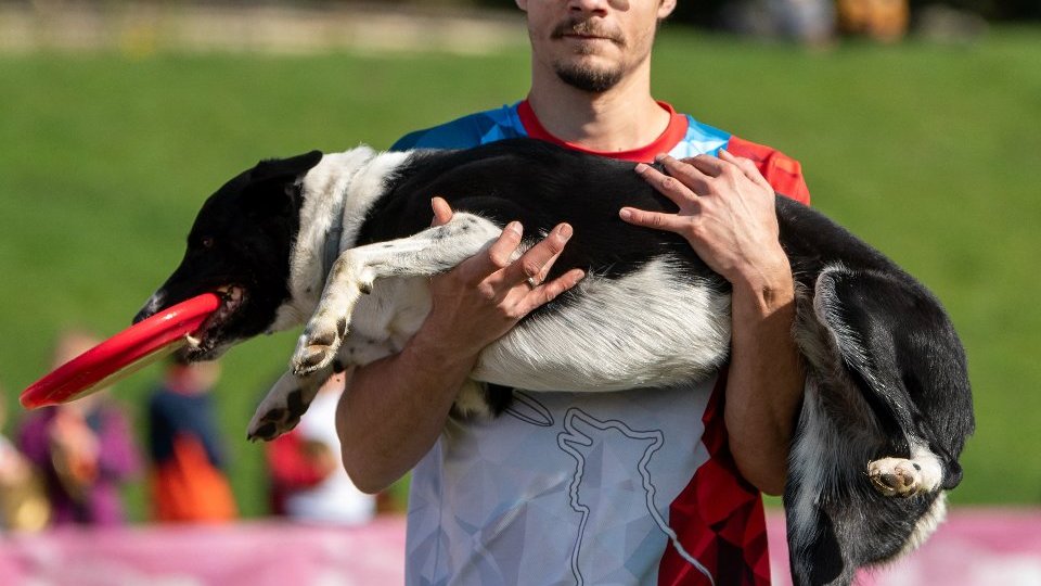 Galeria zdjęć przedstawia pierwszy dzień dogfrisbee World Finals USDDN Polska 2022.