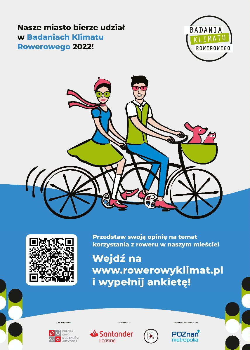 Plakat Badania Klimatu Rowerowego 2022 - grafika artykułu