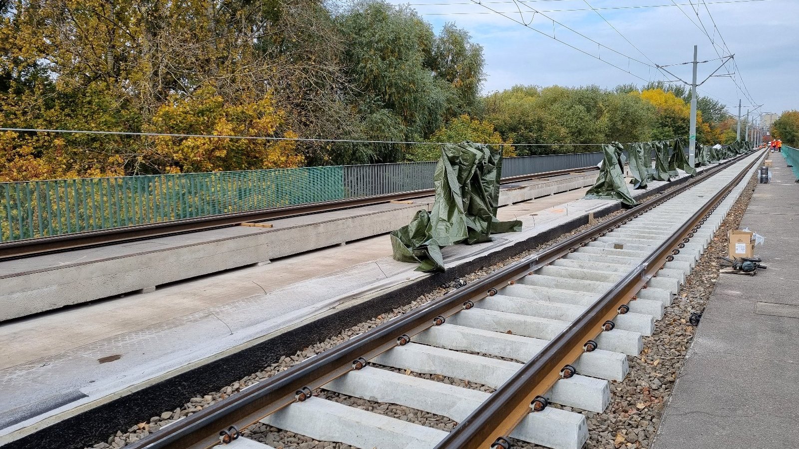 Galeria zdjęć z remontu trasy Poznańskiego Szybkiego Tramwaju