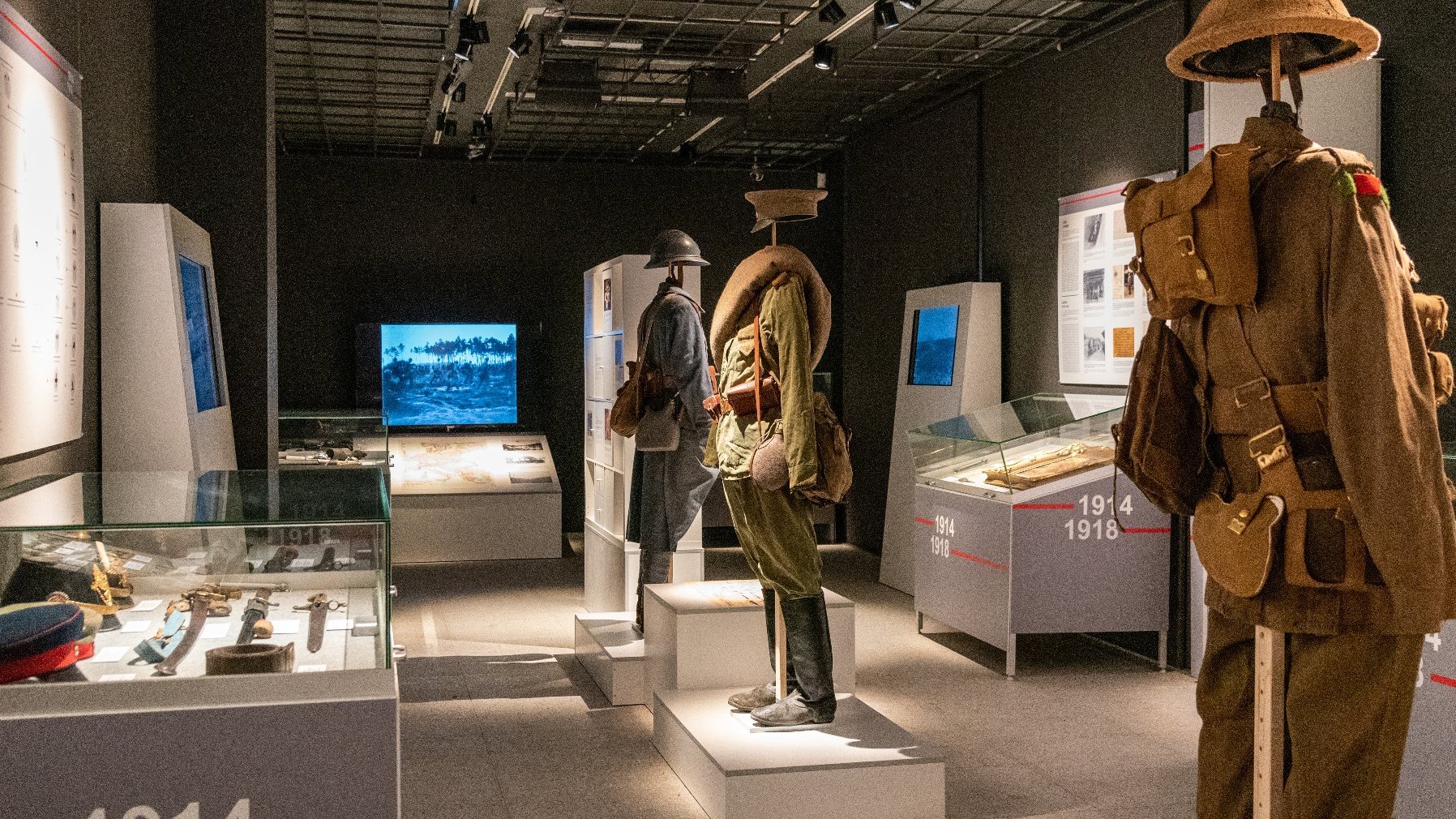 Galeria zdjęć przedstawia wernisaż wystawy "Z nadzieją na Niepodległą. Wielkopolanie na frontach Wielkiej Wojny (1914-1918)".