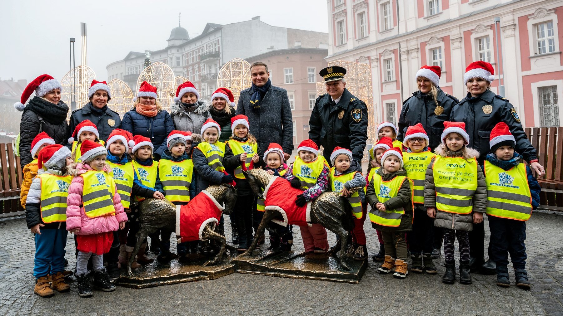 Koziołki już w świątecznych strojach