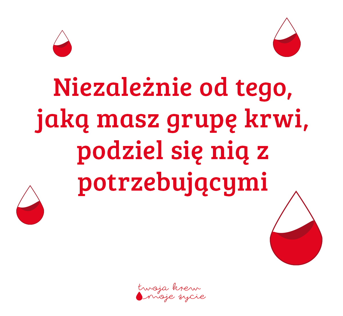 Grafika z napisem oraz grafikami kropel krwi - grafika artykułu