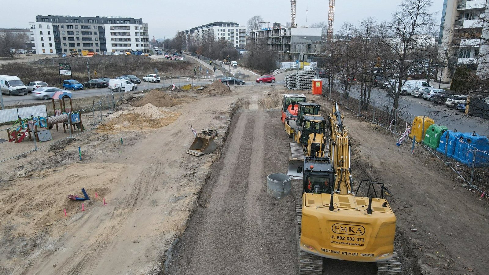 Galeria zdjęć z przebudowywanej trasy kórnickiej