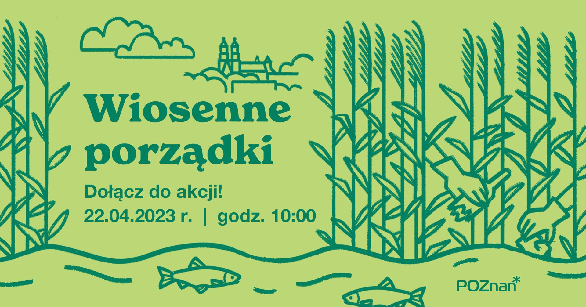 Zielona grafika z elementami graficznymi oraz informacjami o wydarzeniu - grafika artykułu