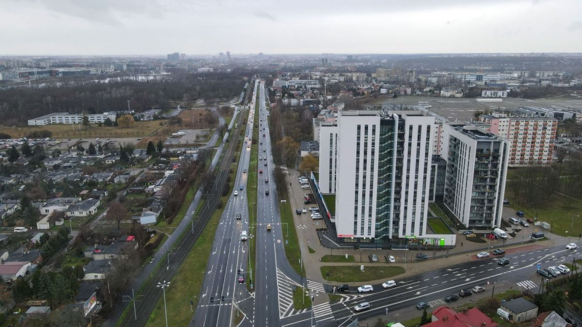 Widok na ul. Warszawską w stronę centrum