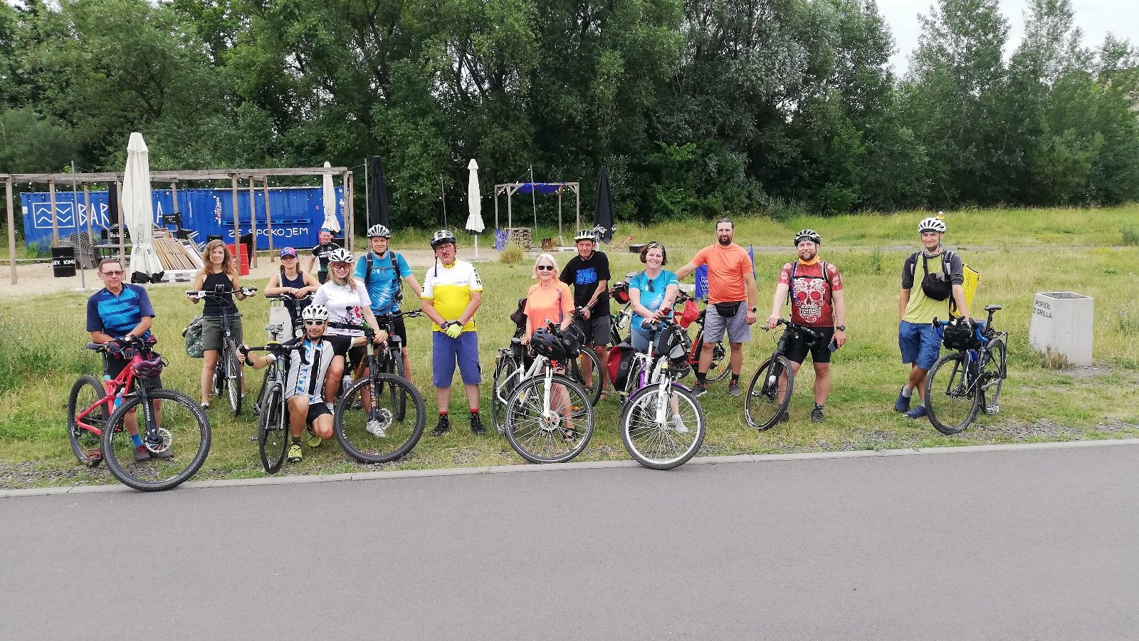 Zdjęcie rowerzystów na tzw. Lotnej Premii