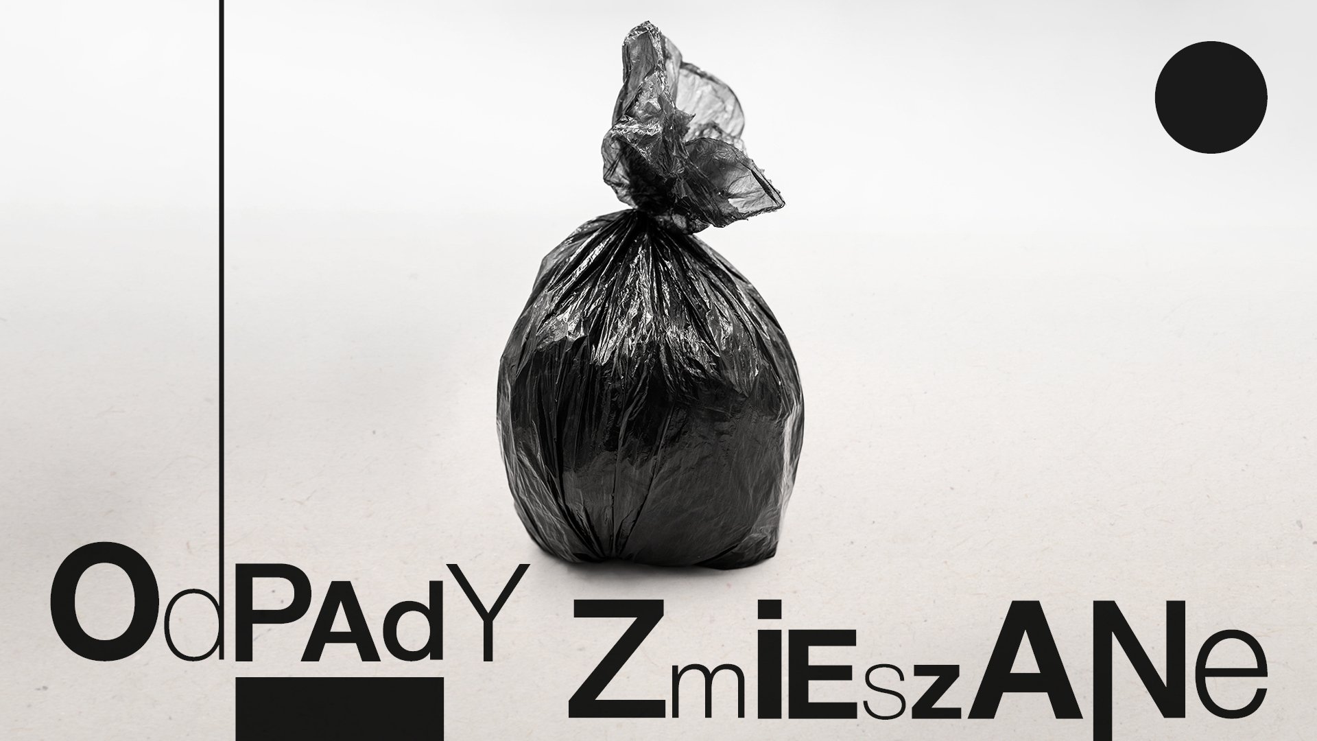 Grafika z workiem na śmieci i napisem "odpady zmieszane"