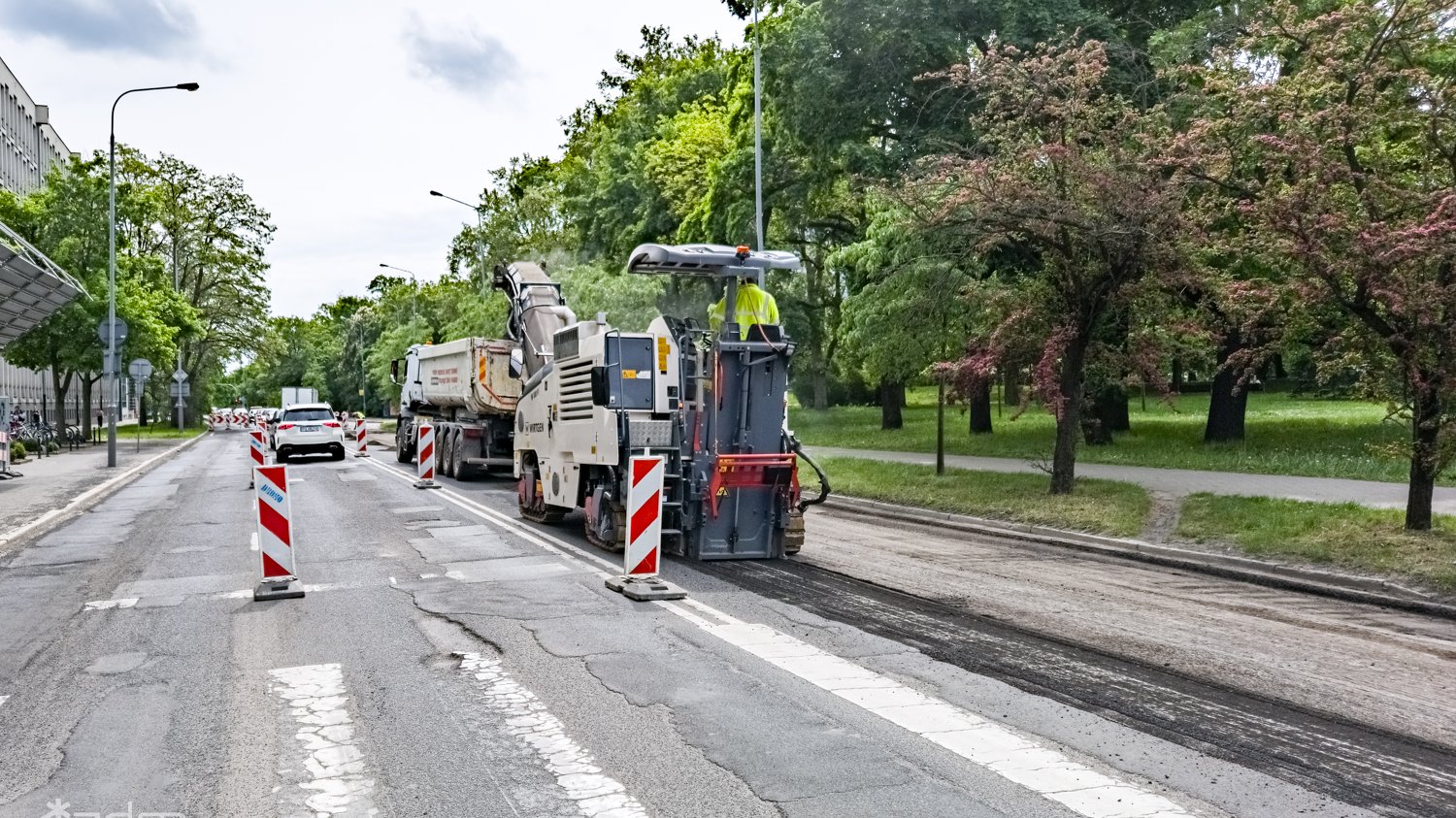 Galeria zdjęć z remontu al. Niepodległości