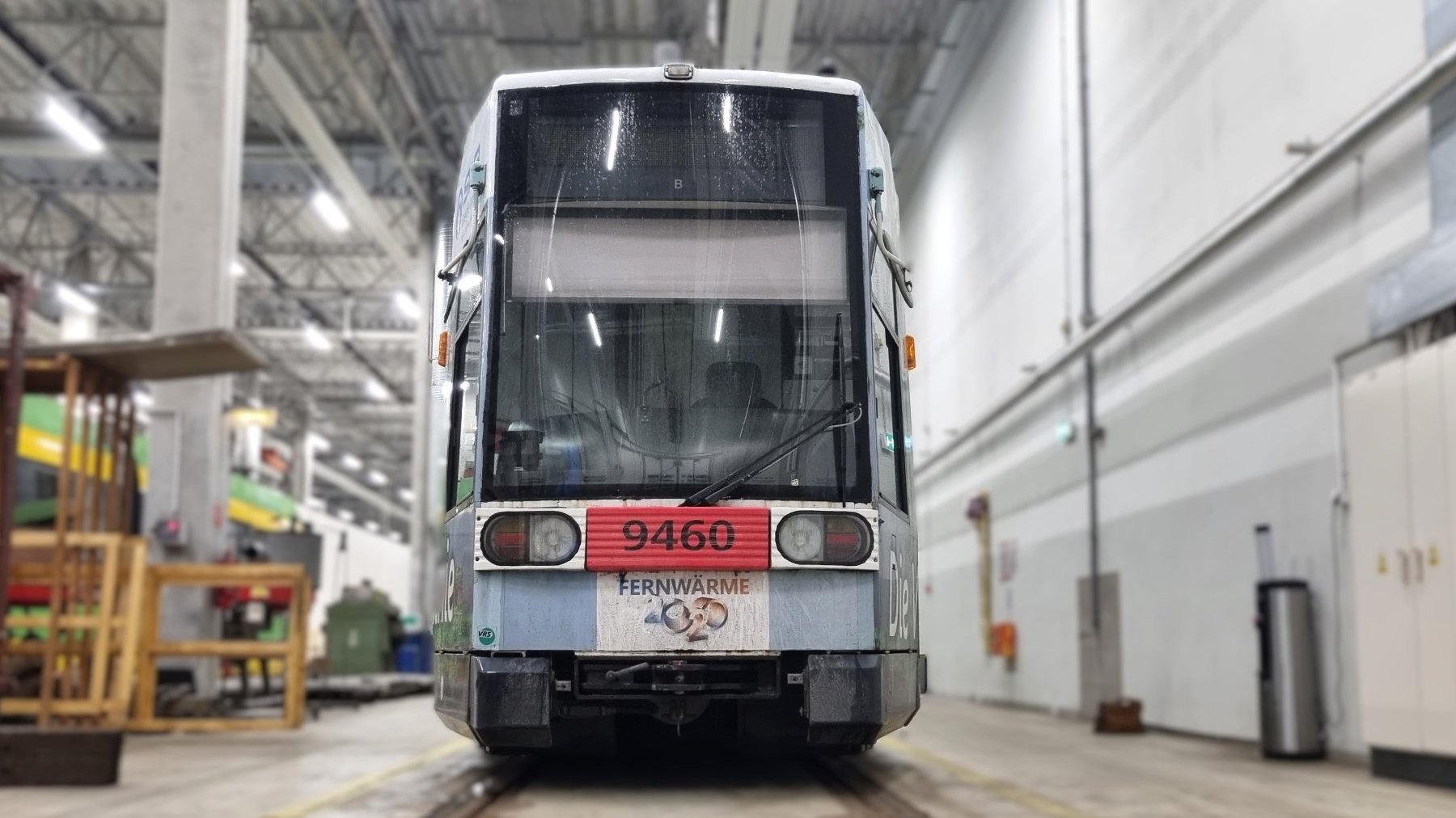 Tramwaj NGT6D z Bonn na zajezdni Franowo