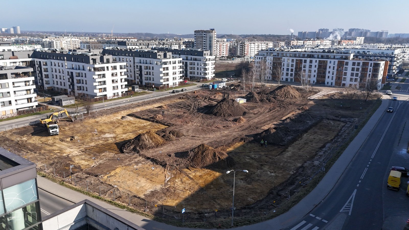 Teren na Łacinie, za galerią Posnania, gdzie powstanie zbiornik retencyjny