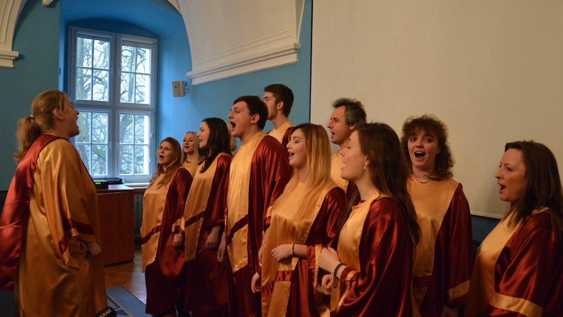 Konferencja prasowa dotycząca festiwalu - zespół Gospel Joy