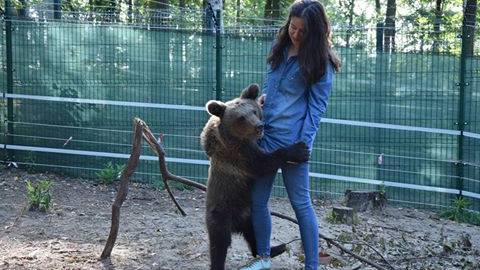 Ewa Zgrabczyńska, dyrektor zoo, z Cisną