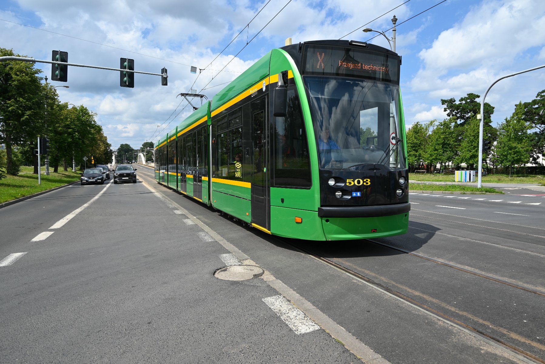 1 sierpnia tramwaje wrócą na trasę przez most św. Rocha Tramwaj linii nr 3 na moście św. Rocha