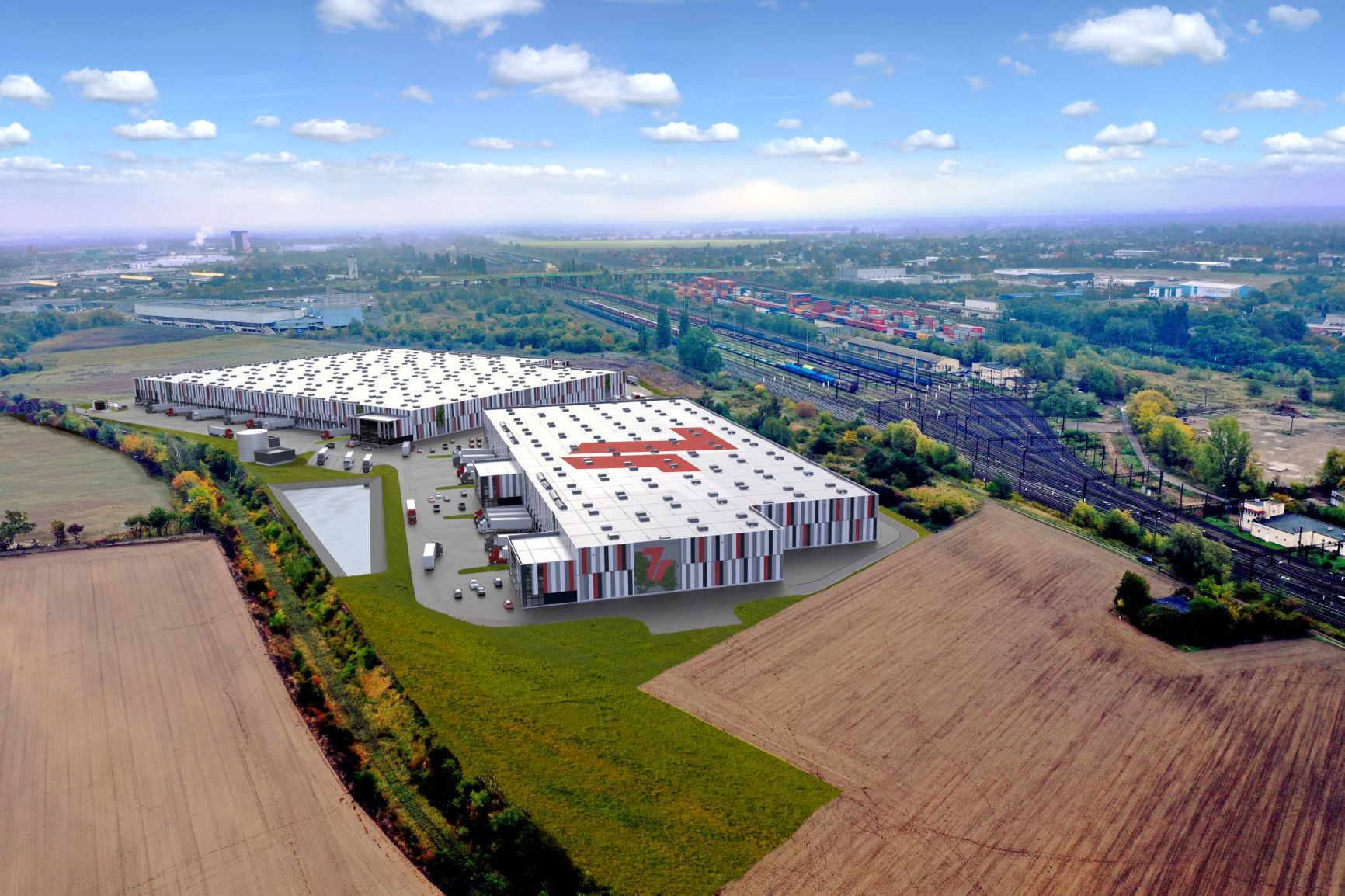 The factory will be built in Poznań's Franowo district. It will be the first production plant of a Chinese company in Europe, photo: 7R - grafika artykułu